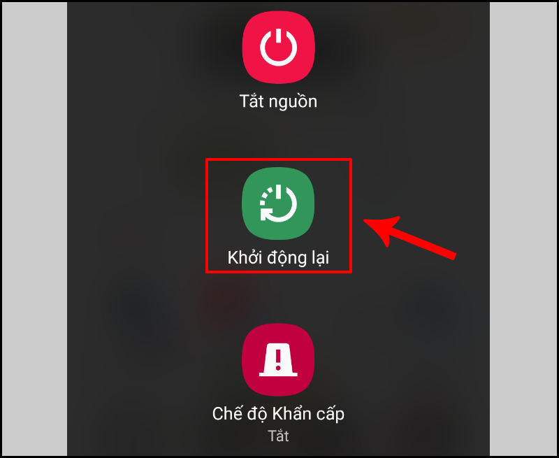 Khởi động lại điện thoại Android